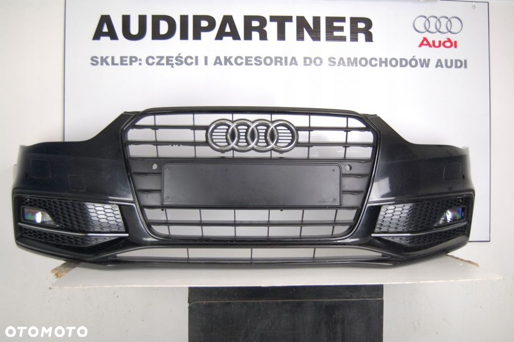 ZDERZAK AUDI A4 S-LINE 2012-2016 LIFT 8K B8 BLACK - 1