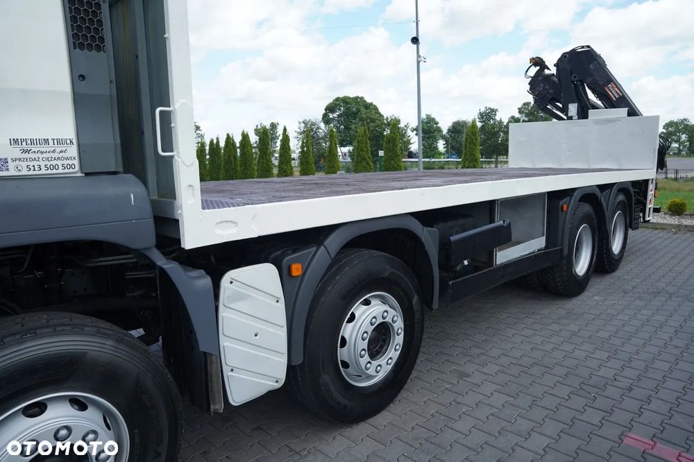 MAN TGA 35.360 /  PLATFORMA 8x4 + HDS HIAB 166 D-4 / MAX UDŹWIG: 4 600 KG /  ROTATOR / PILOT - 17