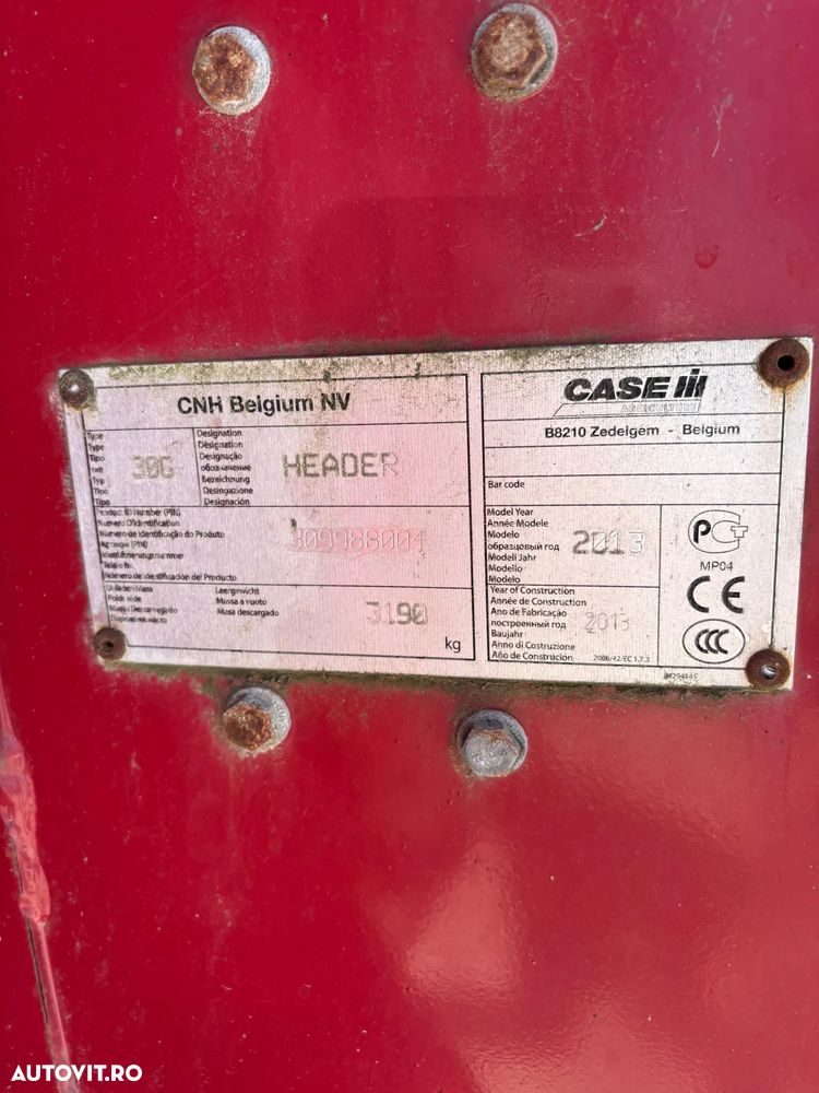 Case IH CASE IH 9230 + Heder paioase+ Carucior - 10
