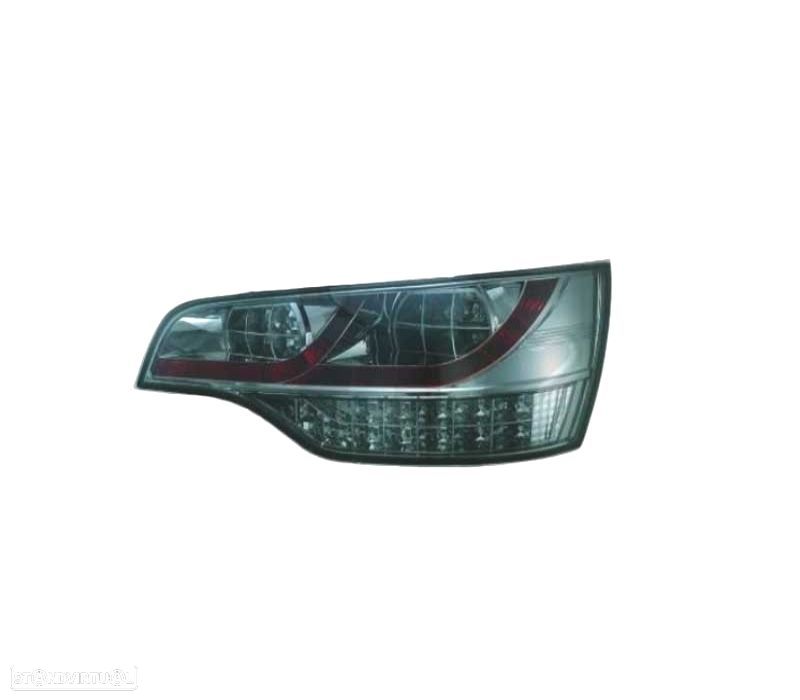 FAROLINS TRASEIROS LED PARA AUDI Q7 4L 06-09 VERMELHO BRANCO - 5