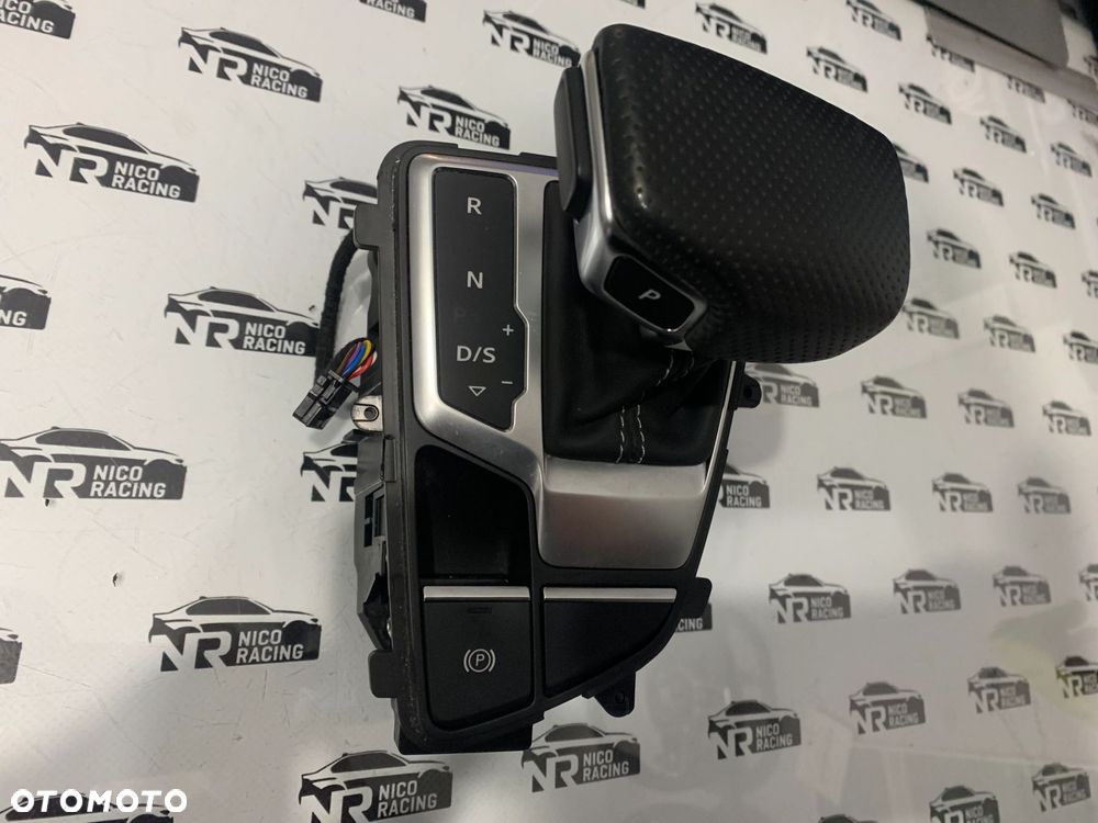 LEWAREK GAŁKA ZMIANY BIEGÓW AUDI A4 B9 SKÓRA 8W1713041N 8W1713041Q - 1