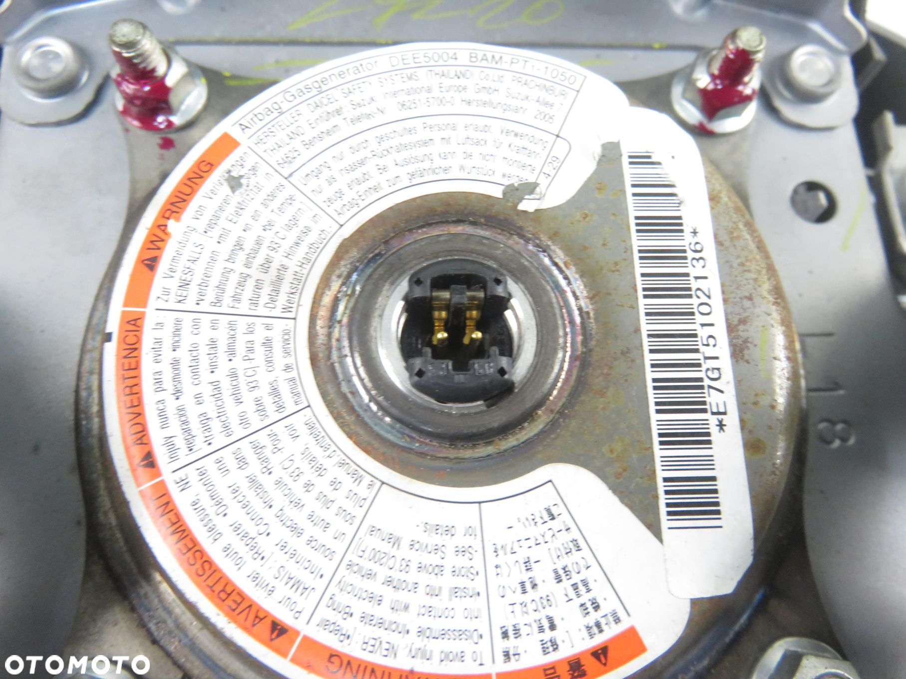PODUSZKA KIEROWCY SUZUKI SWIFT III (MZ, EZ) 4815062J10 - 7