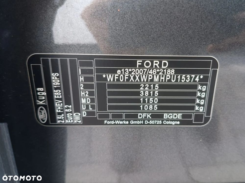 Ford Kuga 2.5 Duratec FHEV TITANIUM - 33
