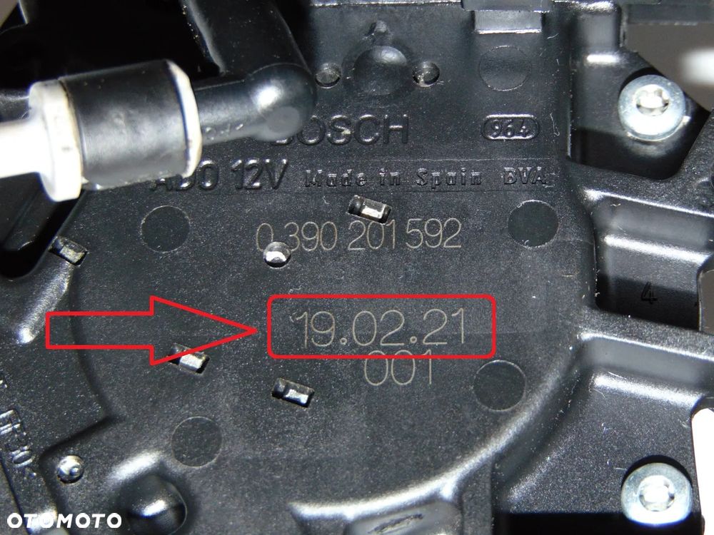 Silniczek silnik tylnej wycieraczki tył klapy bagażnika VW Golf 4 IV HB 98-03r - 7