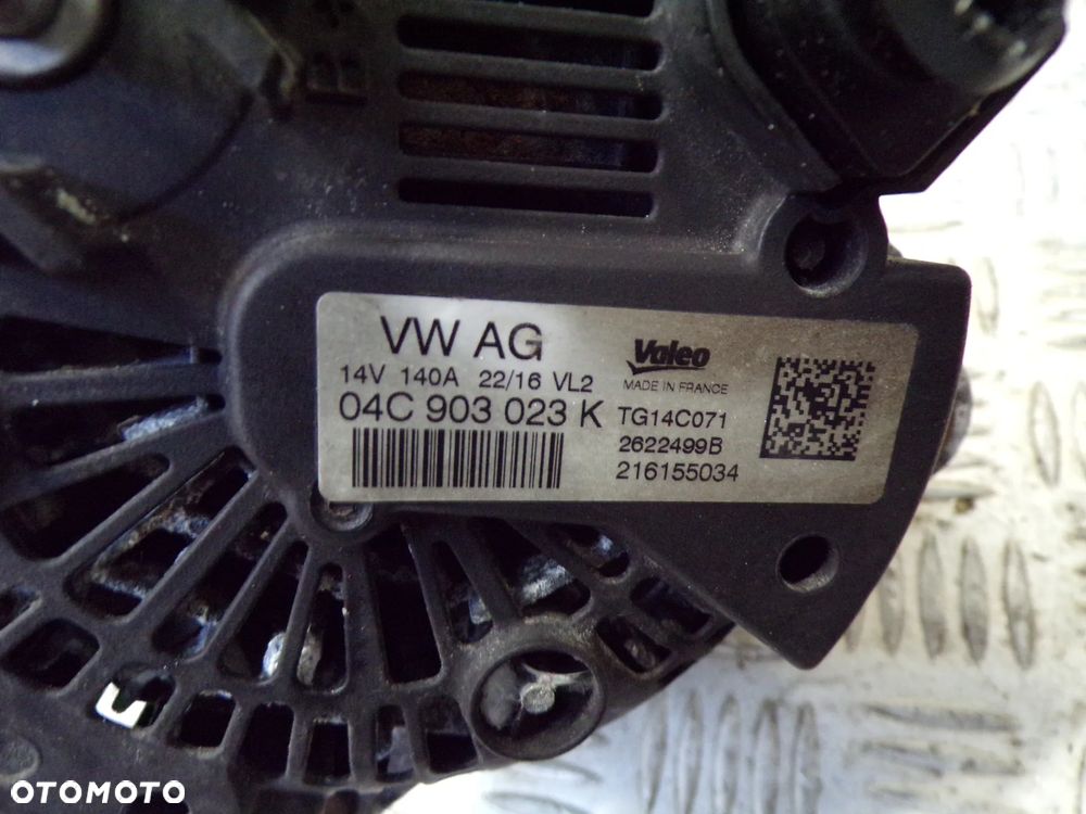 ALTERNATOR VOLKSWAGEN AUDI SKODA SEAT 1.2/1.4 TSI 140V 140A 04C903023K - 2