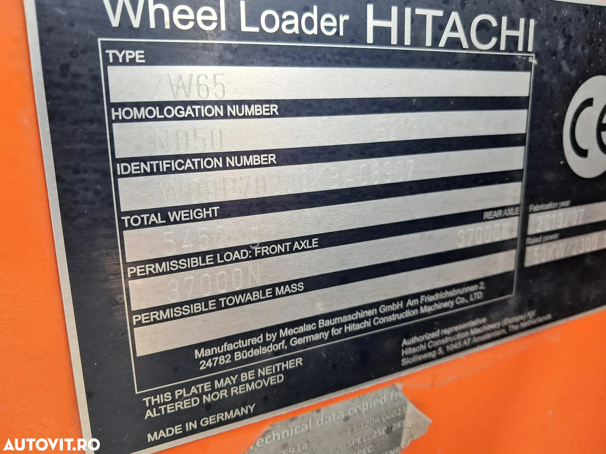 Hitachi ZW65-6 CUPA SI FURCA - 20