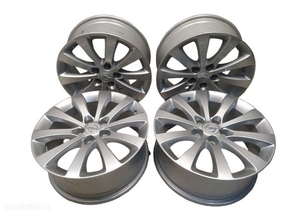 OPEL MERIVA B ASTRA ZAFIRA 7X17 ORYGINALNE FELGI ALUMINIOWE R17 ET47 5X110 DEKIELKI OPEL ORYGINAŁ - 1