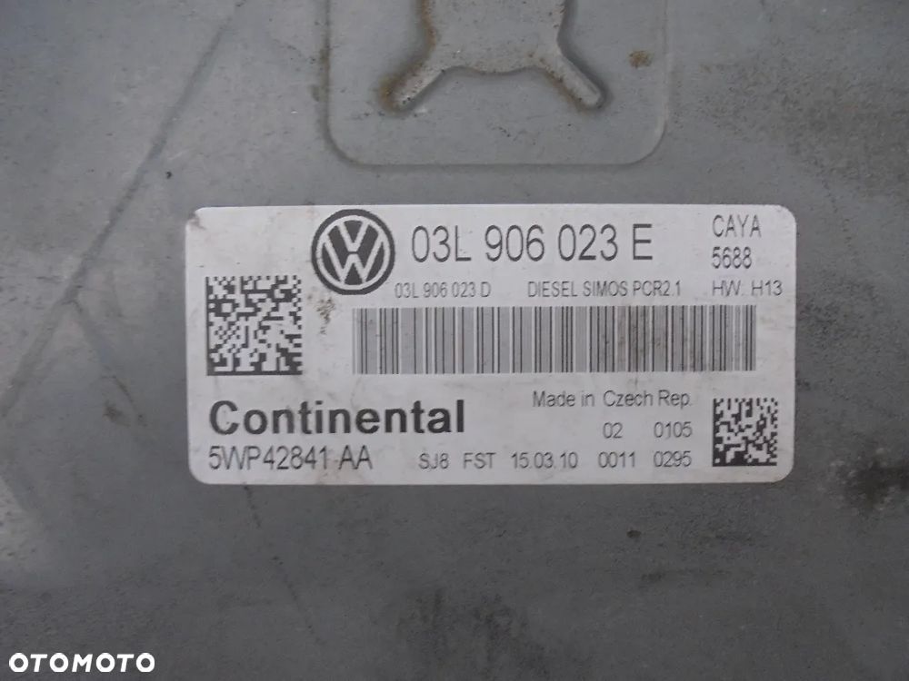 VW SEAT SKODA KOMPUTER STEROWNIK SILNIKA 03L906023E - 3