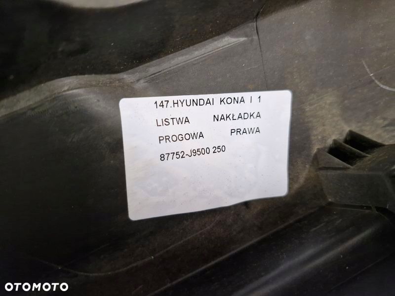 hyundai kona i 1 listwa nakładka progowa prawa 87752-j9500 - 16