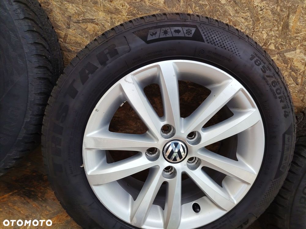 VW 6JX14 5X100 ET43 fi 57,1mm FELGI ALUMINIOWE KOMPLET X4 185/60RR14 6mm - 10