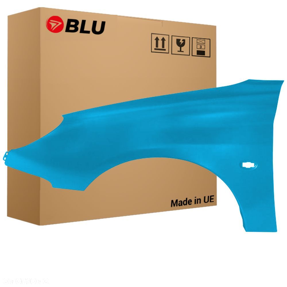 BLU Błotnik PEUGEOT 206 CC KNY Lewy Przód Niebieski 1998-2009 BleuTivoli - 1