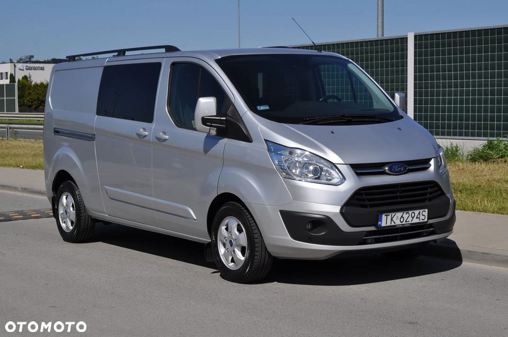 Ford TRANSIT CUSTOM 170 KM M6 Limited DCiV 290 L2 5 osobowy Brygadowy Krajowy I Właściciel Serwisowany Drzwi przesuwne z dwóch stron - 19