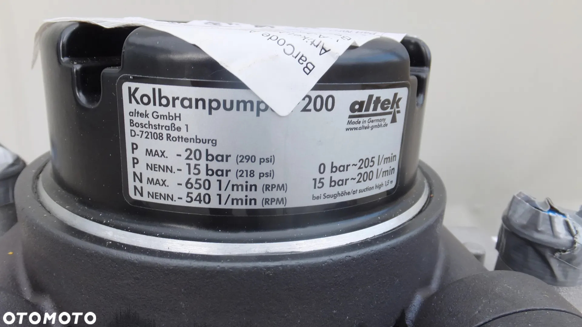 Pompa ALTEK P200 nowy typ opryskiwacz Kverneland Lemken - 6