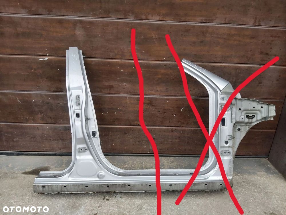 HYUNDAI i30 I Słupek B środkowy prawy próg ćwiartka - 2