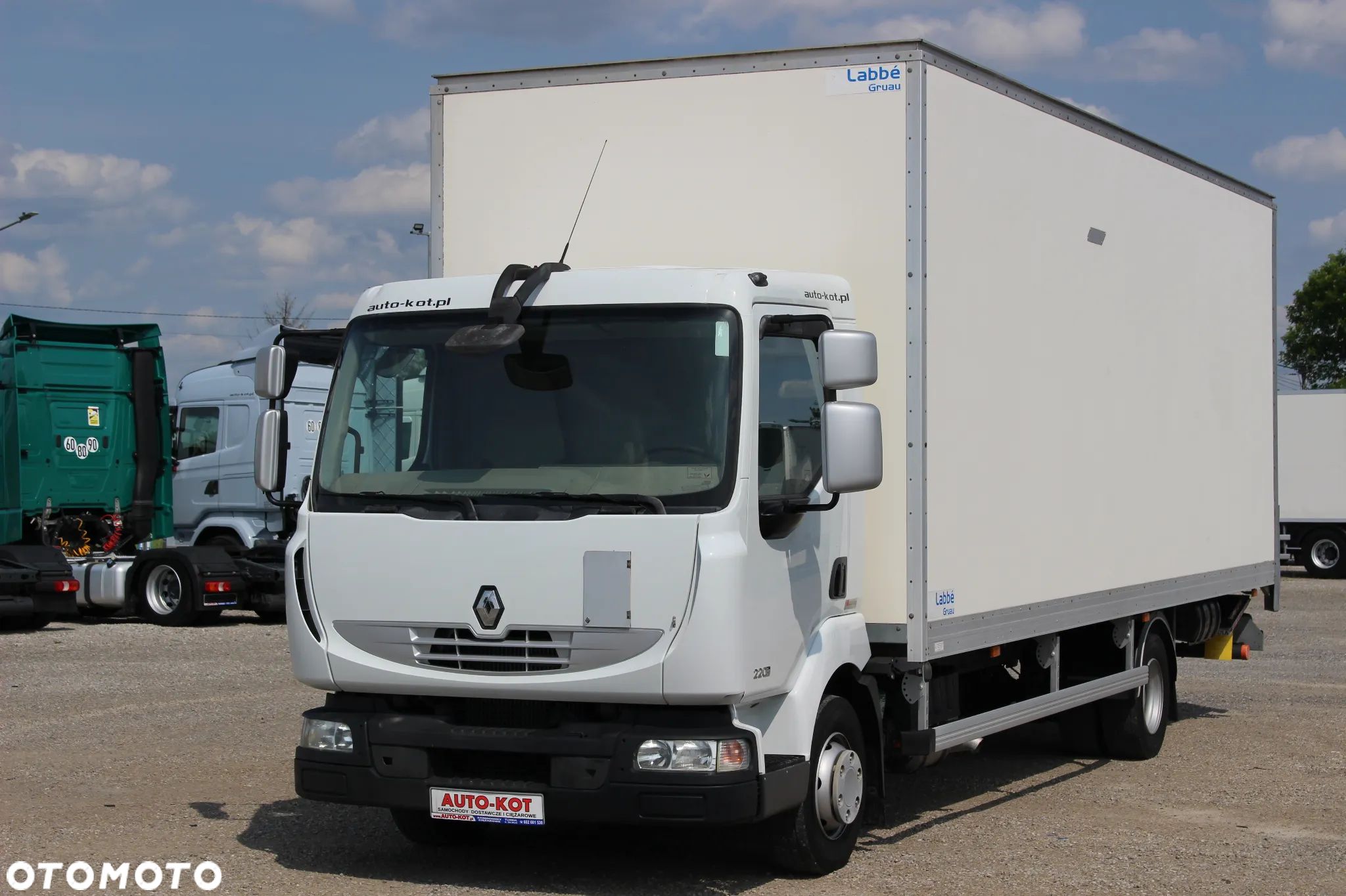 Renault MIDLUM  *220KM*/ KONTENER DŁ. 7.55 + WINDA+B.DRZWI /SERWIS FR/ SUPER STAN / - 1