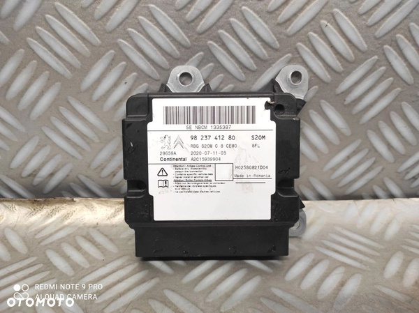 MODUŁ SENSOR AIRBAG CITROEN BERLINGO IV PEUGEOT PARTNER IV 9823741280