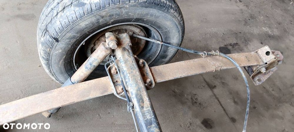OŚ BELKA ZAWIESZENIA TYŁ + RESORY + KOŁA NA PRZYCZEPKĘ PEUGEOT BOXER I - 3