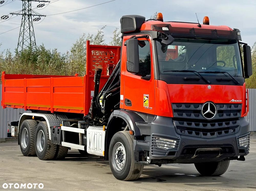 Mercedes-Benz AROCS 2640 * SKRZYNIA 6,50 m * HIAB 144 BS - 3 + PILOT / 6x4 - 3