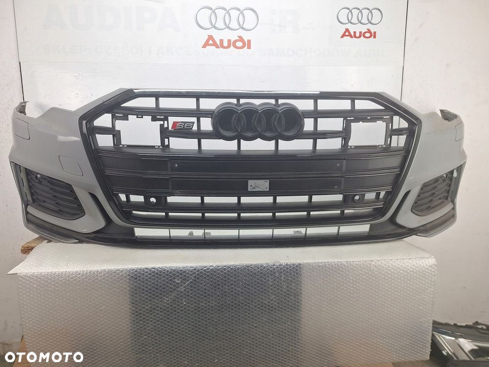ZDERZAK AUDI S6 C8 4K 4K0 2019-2024 ORYGINAŁ OE ASO GRILL DYFUZOR ATRAPA - 1