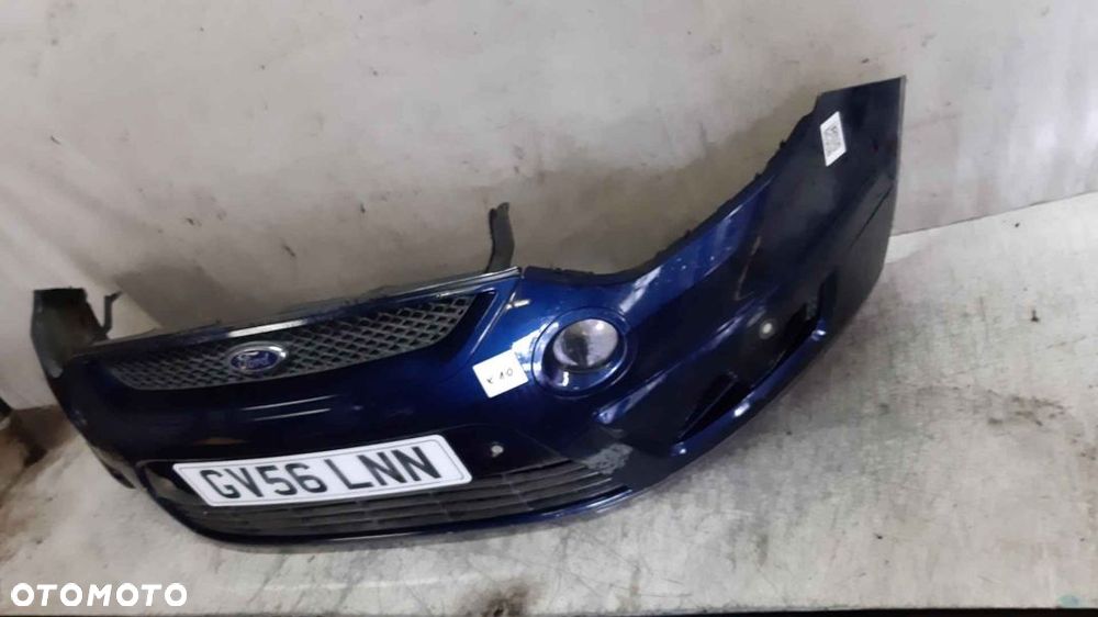 + ZDERZAK PRZÓD PRZEDNI FORD SMAX S-MAX PDC CZUJNIKI NIEBIESKI HALOGENY - 2
