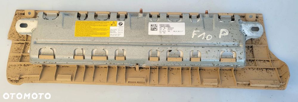 AIRBAG PODUSZKA KOLAN PASAŻERA BMW F06 F10 F12 F13 KREMOWA 9181134 - 2