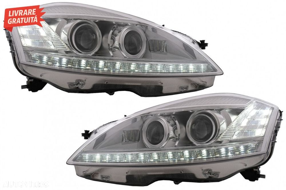 Faruri LED Mercedes W221 S-Class (2005-2009) Facelift Look LHD - 2