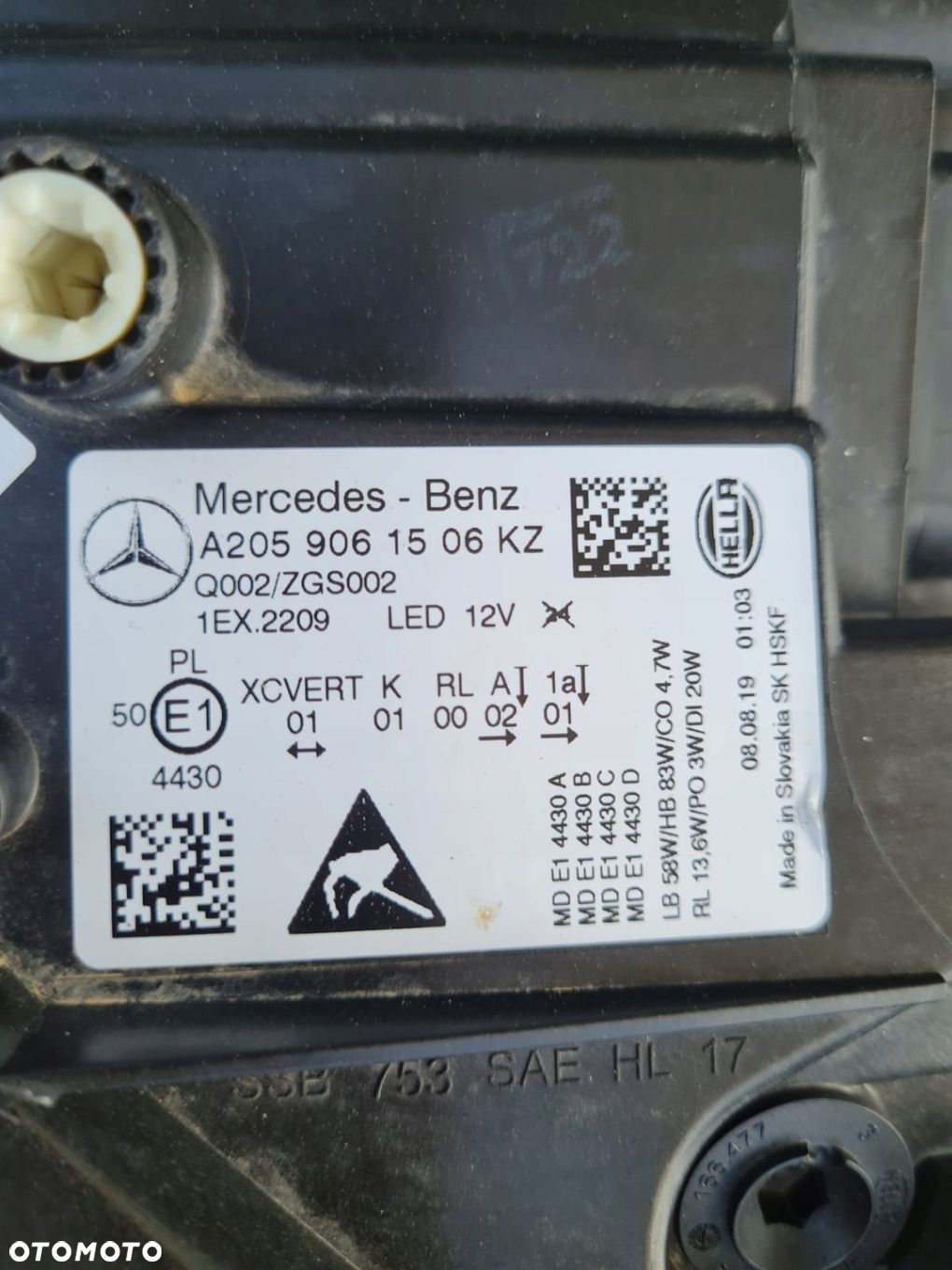MERCEDES C KLASA W205 205 LIFT Lampa lewa przód Full Led Multibeam Chrom - 11