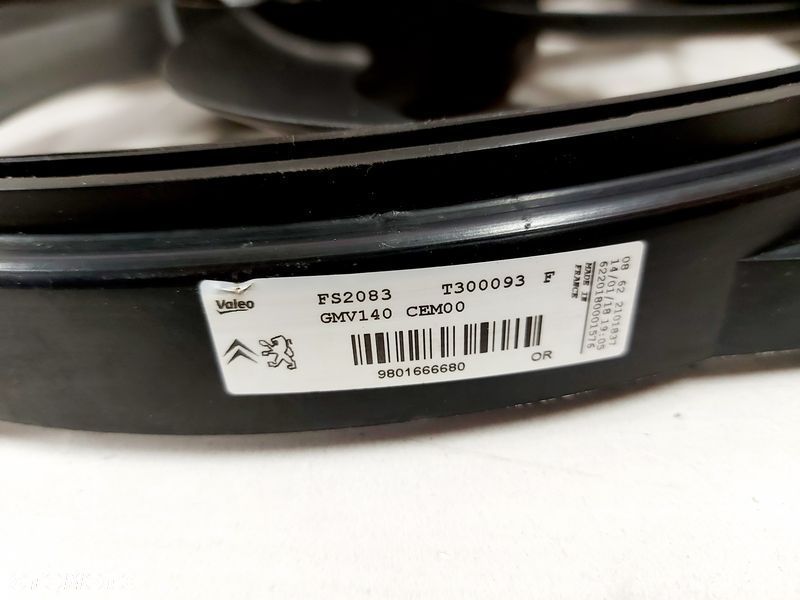 citroen c3 ii ds3 208 i 1.6 hdi wentylator chłodnicy 9801666680 - 6