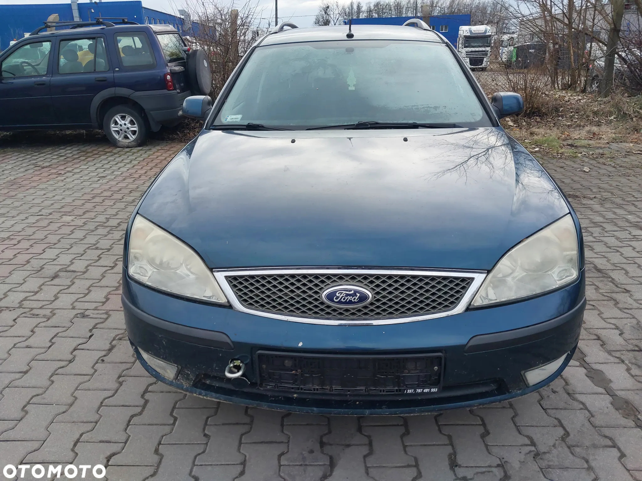 Ford Mondeo Mk3 Lift silnik 2.0 TDCI 125KM skrzynia biegów 6 biegowa zderzak maska klapa drzwi błotnik kod lakieru O3 OCTANE BLUE sanki przód wtryski pompa głowica radio Blaupunkt szyba fotel lampa felgi alternator turbina NA CZĘŚCI Wszystkie Części - 3