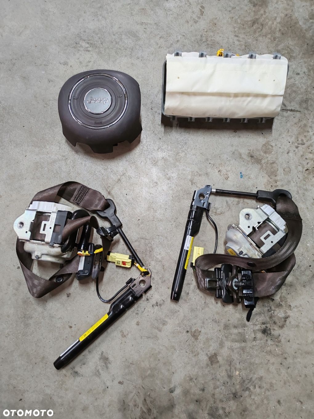 Poduszki powietrzne pasy air bag brązowe Jeep Renegade 14- - 1