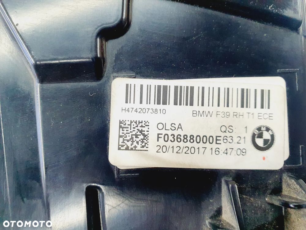 BMW X2 F39 17r+ LAMPA TYŁ PRAWA LED ORYGINAŁ EU ! 7420738 - 7