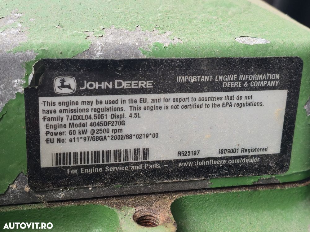 Motor Diesel John Deere 4,5 L - 5