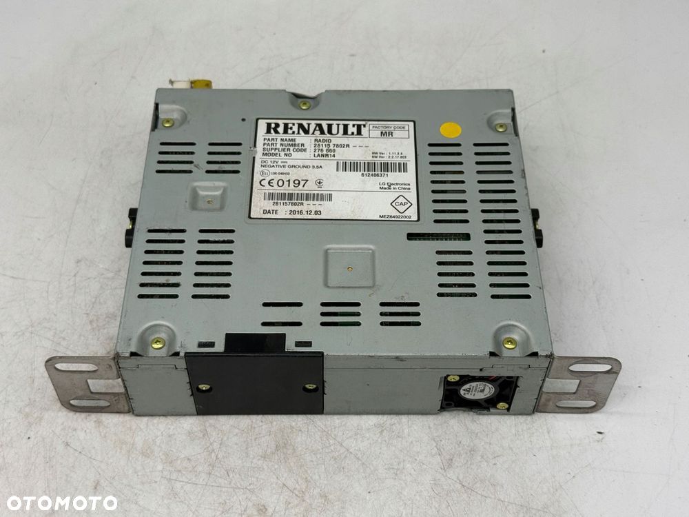 stacja multimedialna radio renault talisman 281157802r - 2