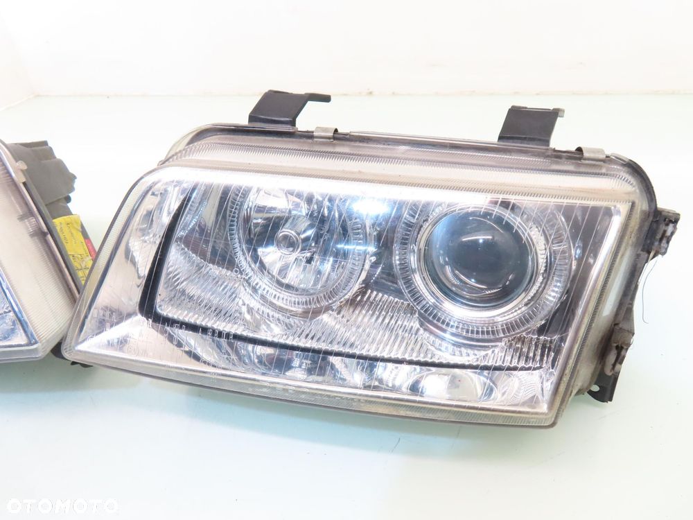 LAMPY PRZÓD AUDI A4 B5 SOCZEWKOWE + RINGI - 10