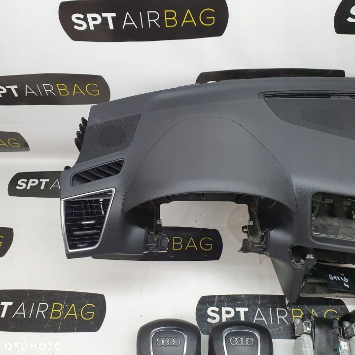 AUDI Q5 8R DESKA ROZDZIELCZA KONSOLA KOKPIT PULPIT PODUSZKI AIRBAG AIR BAG PASY KIT SET - 2