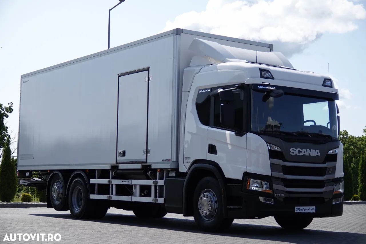 Scania P 410 / TRANSMISIE LA RECE / SLAVE / unitate FRIGO BLOCK / 2X LIFT DE ÎNCĂRCARE / TEMPERATURĂ MULTIMEMBRU DUPĂ CONTRACTUL DE SERVICE GOLDEN / - 1