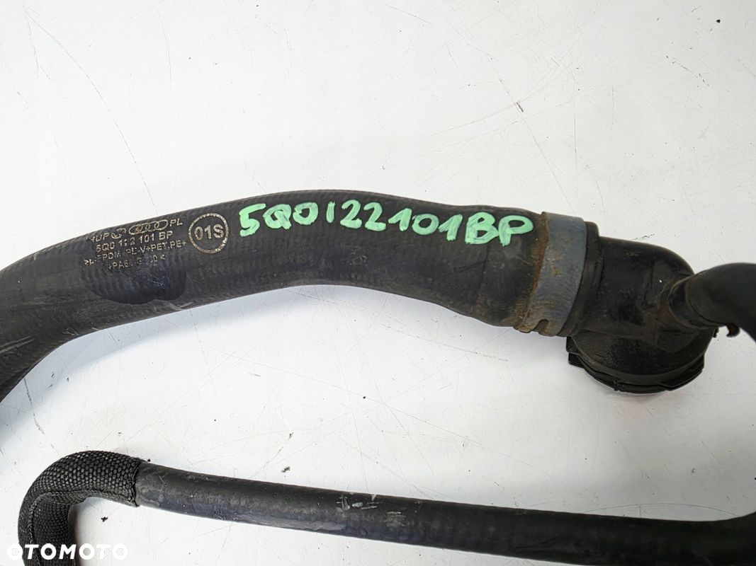 RURA PRZEWÓD WĄŻ WODY AUDI VOLKSWAGEN SKODA SKODA 1.6 2.0 TDI 5Q0122101BP - 2