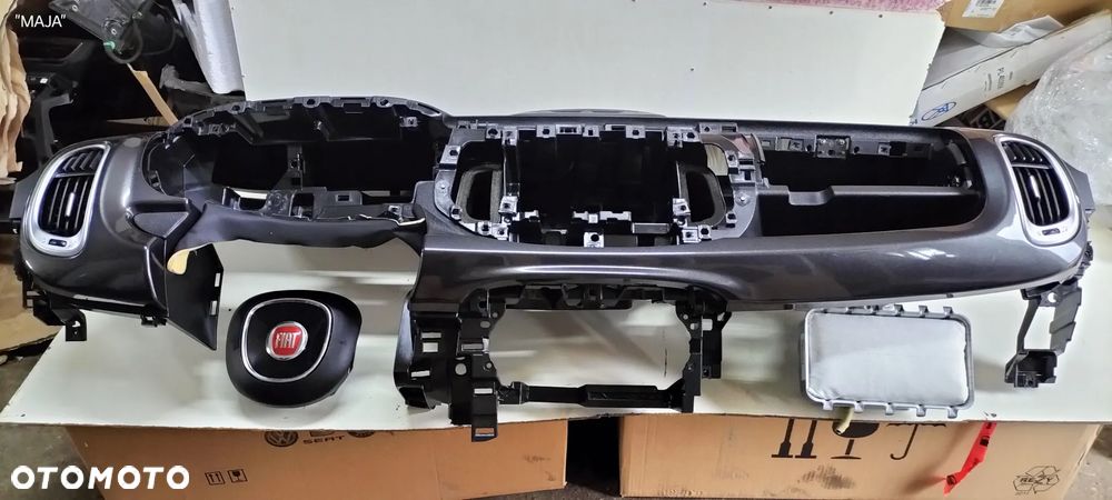 FIAT 500L KOMPELT PODUSZEK DESKA KONSOLA AIRBAG KIEROWCA PASAŻER ORYGINAŁ DEMONTAŻ - 3