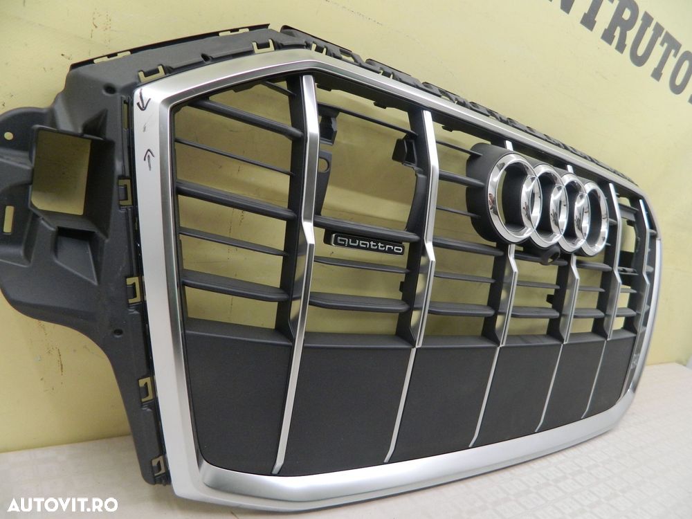 Grila radiator Audi Q7 4M S-Line facelift, 2019, 2020, 2021, 2022, 2023, cod origine 4M0853651AJ. - 5