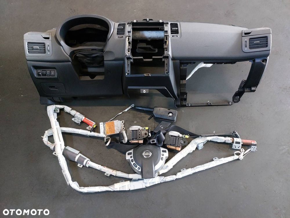 ZESTAW AIRBAG POSTRZAŁOWY KOKPIT DESKA AIRBAG PASY X-TRAIL II T31 EUROPA - 1