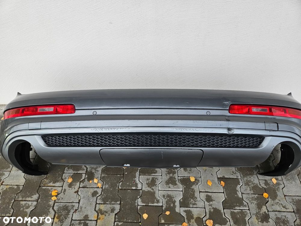 AUDI Q7 4L LIFT 09-15R ZDERZAK TYL TYLNI S-LINE KOMPLETNY LZ7S  4L0807521 AK - 2