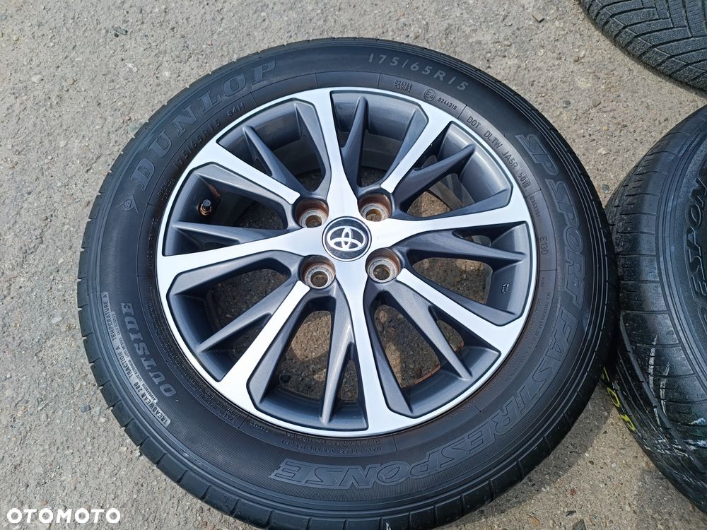4x100 Felgi Aluminiowe Alufelgi Oryginalne 15 Koła Letnie Lato KIA HYUNDAI MAZDA SUZUKI Alto BALENO SWIFT SPLASH LIANA IGNIS DAIHATSU TOYOTA Aygo II 2 iQ YARIS II 2 III 3 175/65R15 - 6