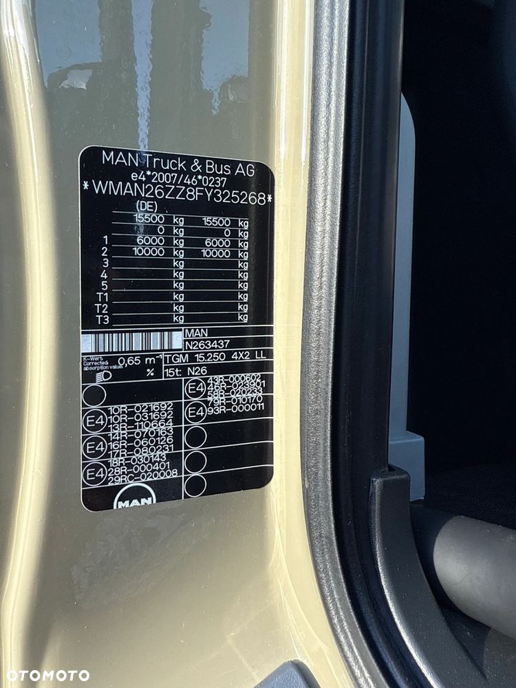 MAN TGS TGL * 4x2* *TGM 15.250 + DŻWIG KRAN HDS ATLAS 96.3E  WYSÓW 10,2m* Kran* Sterowanie Radiowe* ROTATOR* Widły do PALET* + Skrzynia 6.5m* 111000km - JAK NOWY* z NIEMIEC - 18