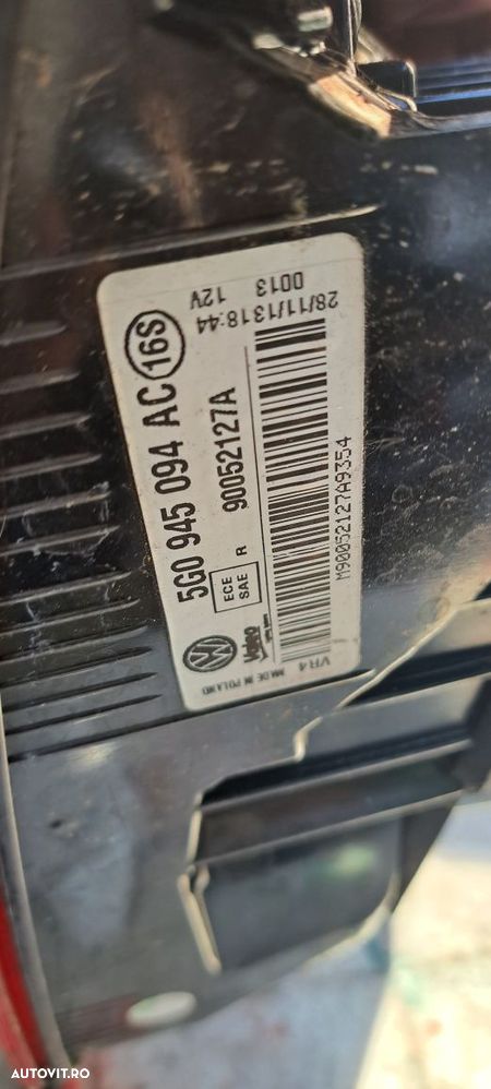 Stopuri VW Golf 7 hatchback 5G0 945 095 - 6