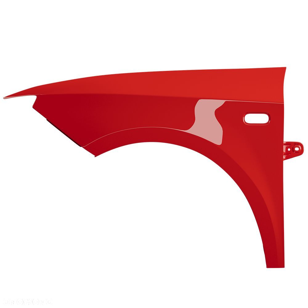 BLU Błotnik SEAT IBIZA IV 4 6J LS3Z lewy czerwony 08-17 przód Rot Dakota - 2