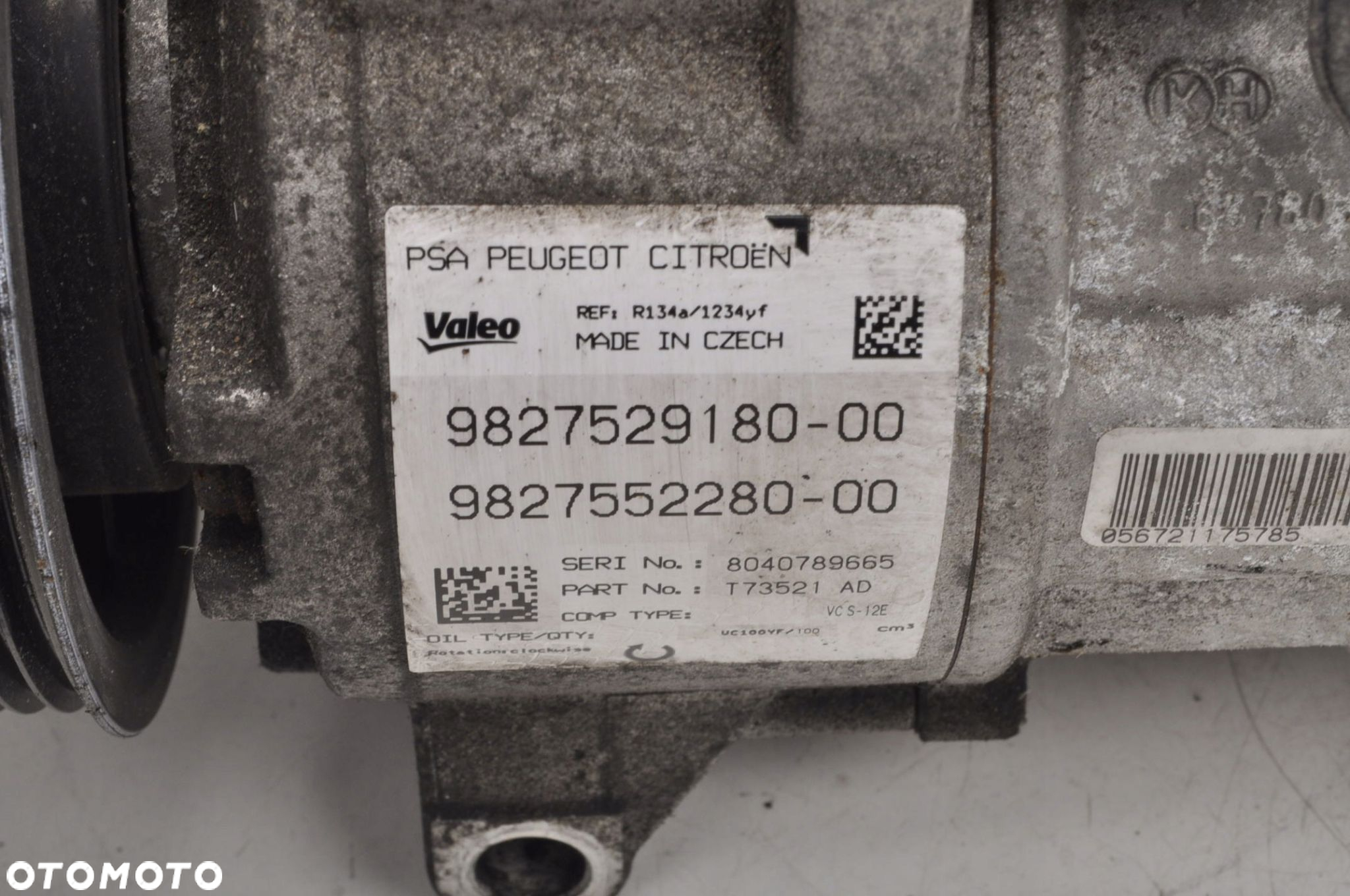 PEUGEOT 3008 II 1.2 12V PURETECH SPRĘŻARKA KLIMATYZACJI 9827529180 - 2