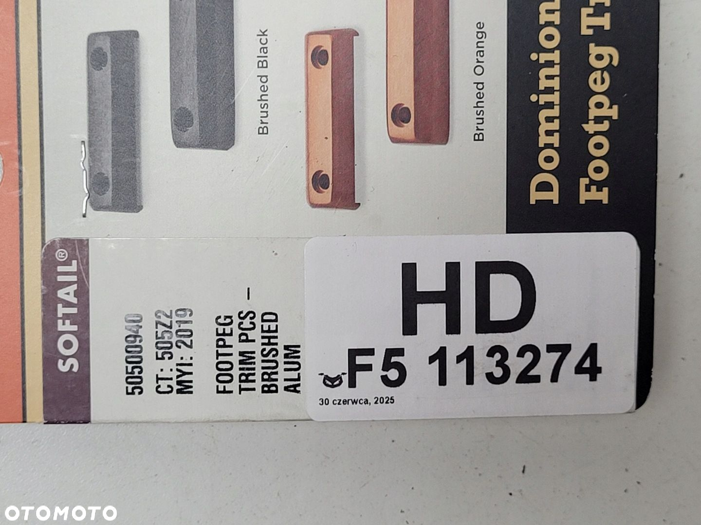 HARLEY DAVIDSON NAKŁADKA PODNÓŻKA DOMINION DEKOR 50500940 - 5