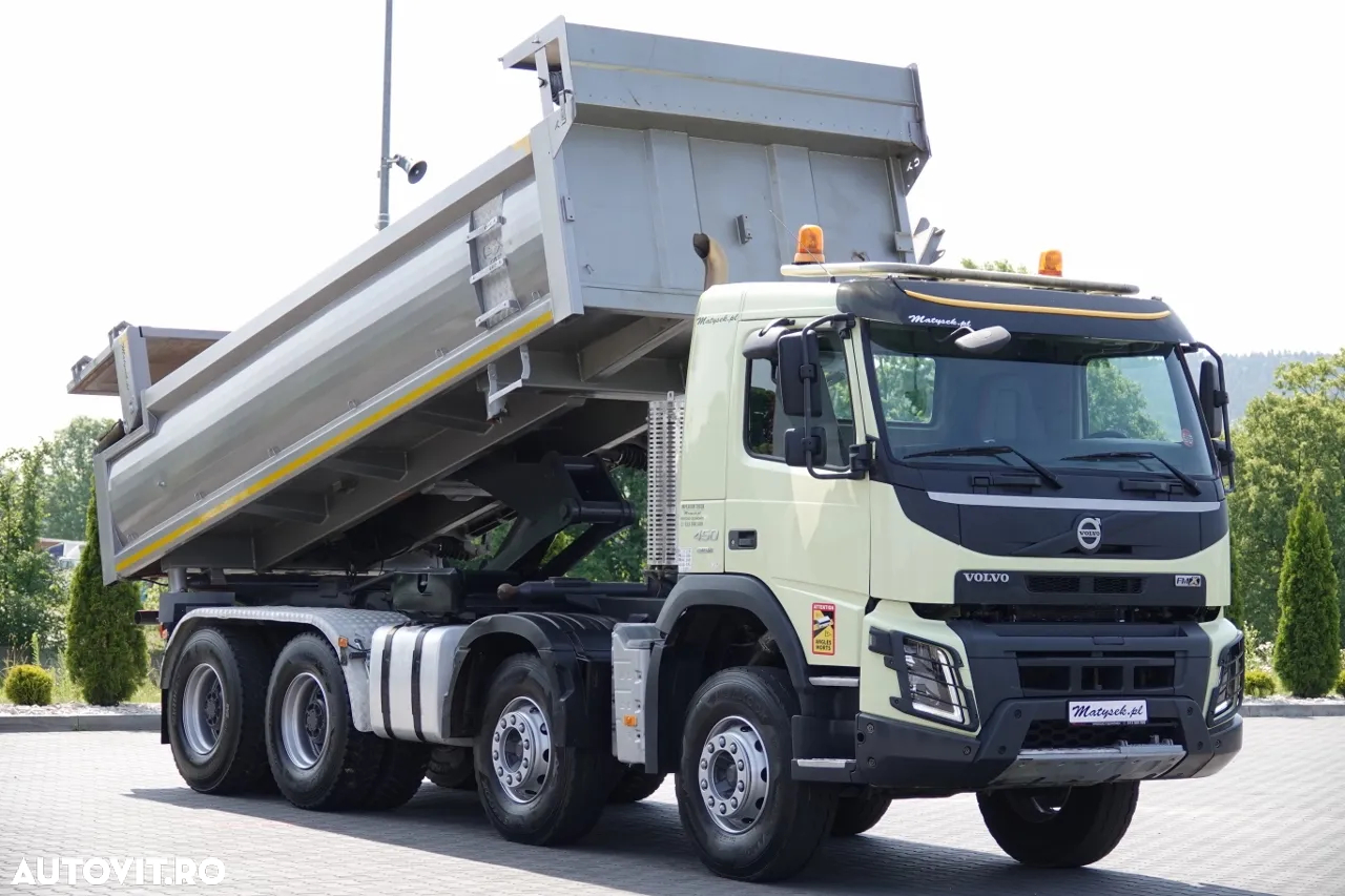 Volvo FMX 450 / 8X4 / 2-SIDE TIPPER / HYDROBRATA / HYDROKLAPA / BODRMATIC / I-SHIFT/ EURO 6 - 4