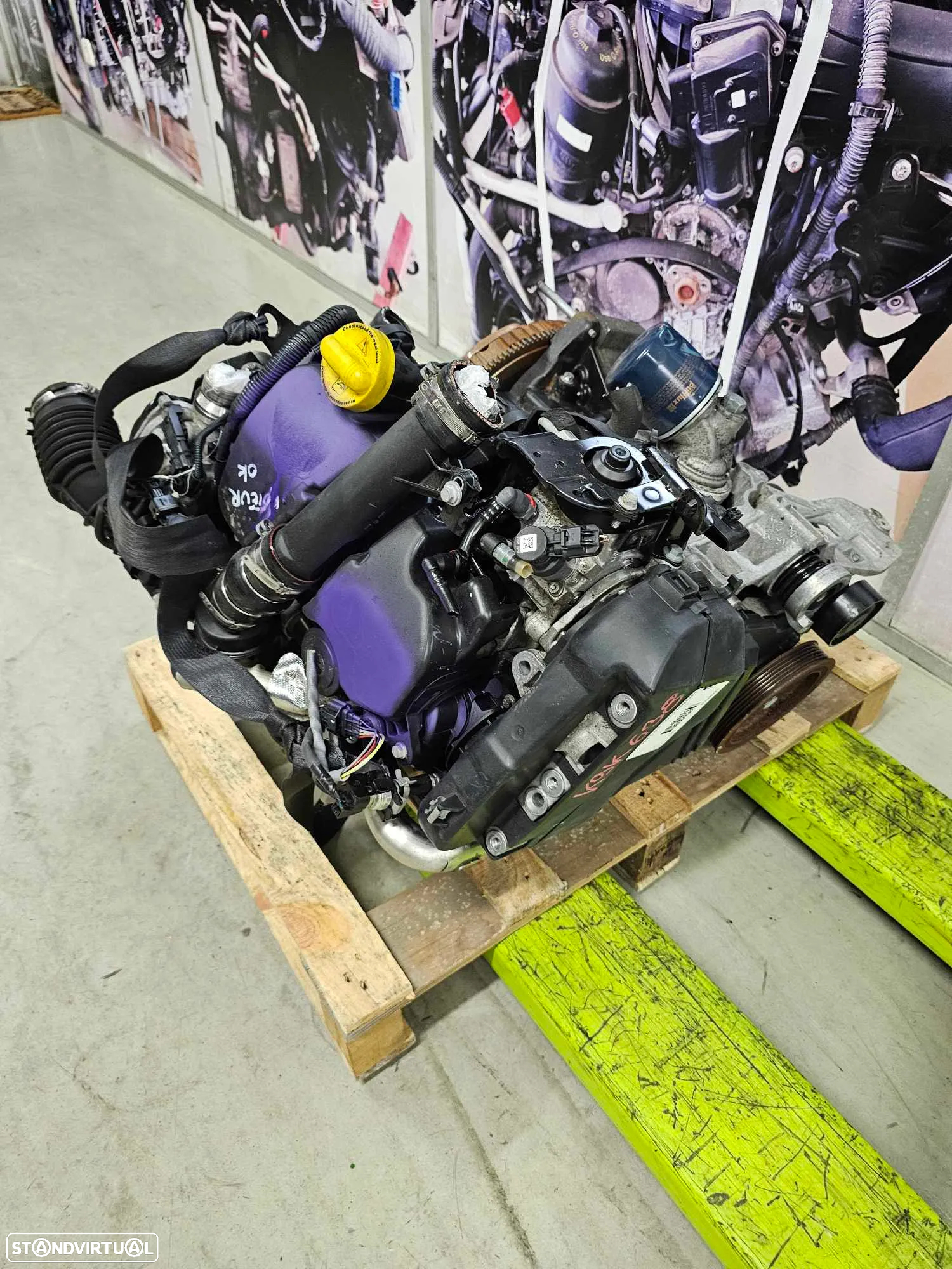 Motor Clio IV 1.5 DCI 2017 ref K9K 638 - 2