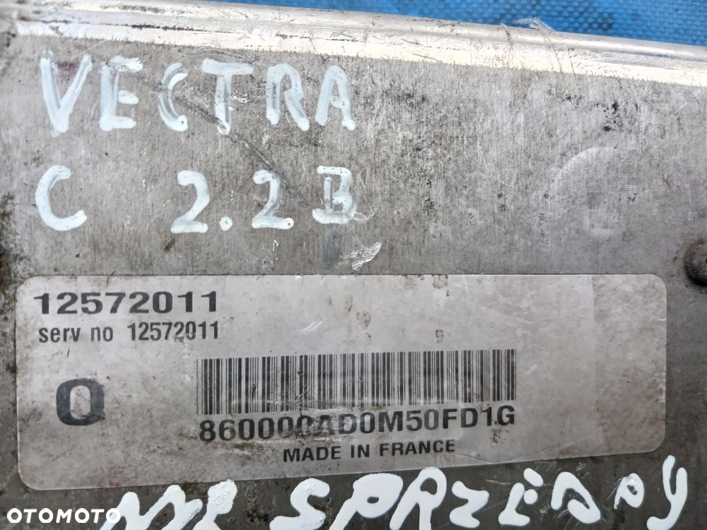 Opel Vectra C 2.2 Benzyna Z22SE 16v 147KM Zestaw startowy silnika do odpalenia Sterownik silnika 12572011 ECU  86000AD0M50FD1G stacyjka moduł CIM komfortu KOMPLET DO ODPALENIA - 2